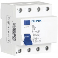 Ρελέ διαρροής 4P 100A 30mA RCD-JEL1A Type-A AC/DC 40691